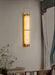 Cylindra Alabaster Brass Wall Light - Simprolos