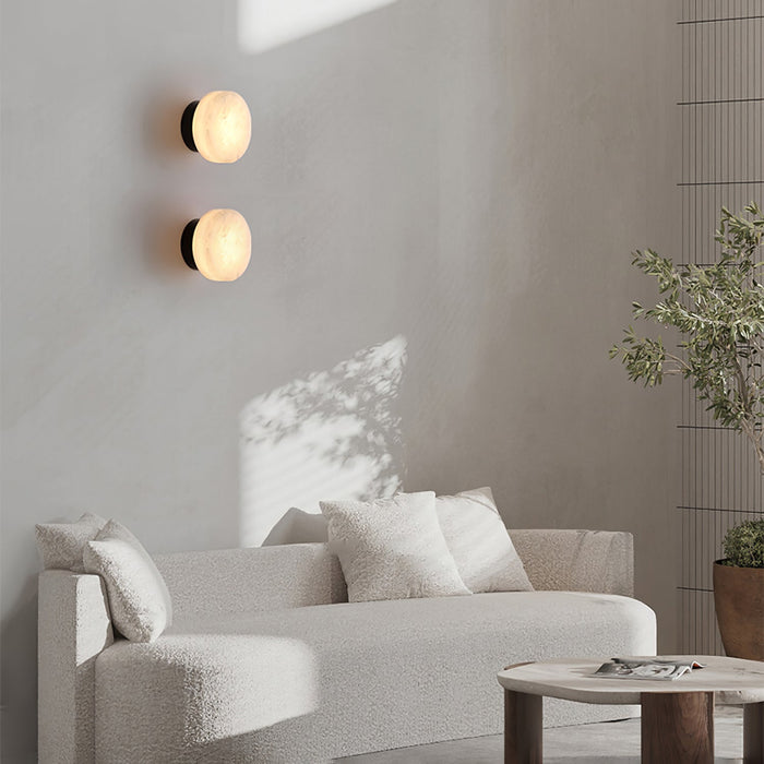 Cylindrical Alabaster Wall Light - Simprolos
