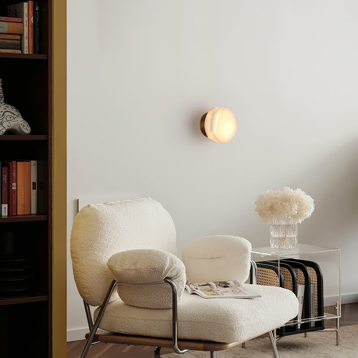 Cylindrical Alabaster Wall Light - Simprolos
