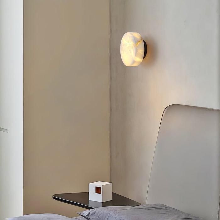 Cylindrical Alabaster Wall Light - Simprolos