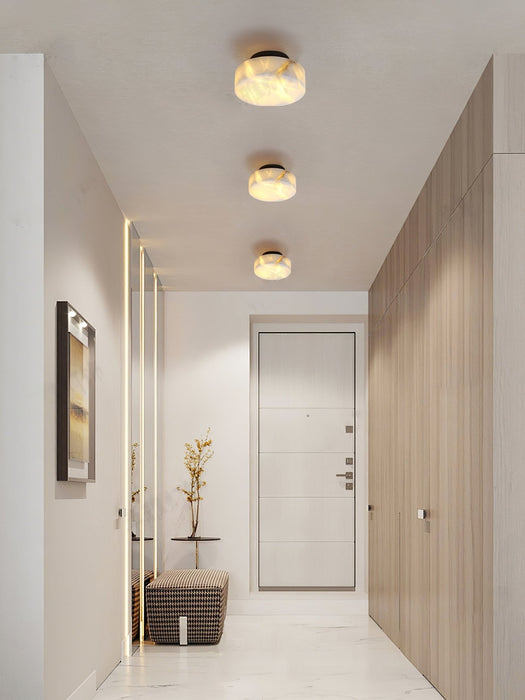 Cylindrical Alabaster Wall Light - Simprolos