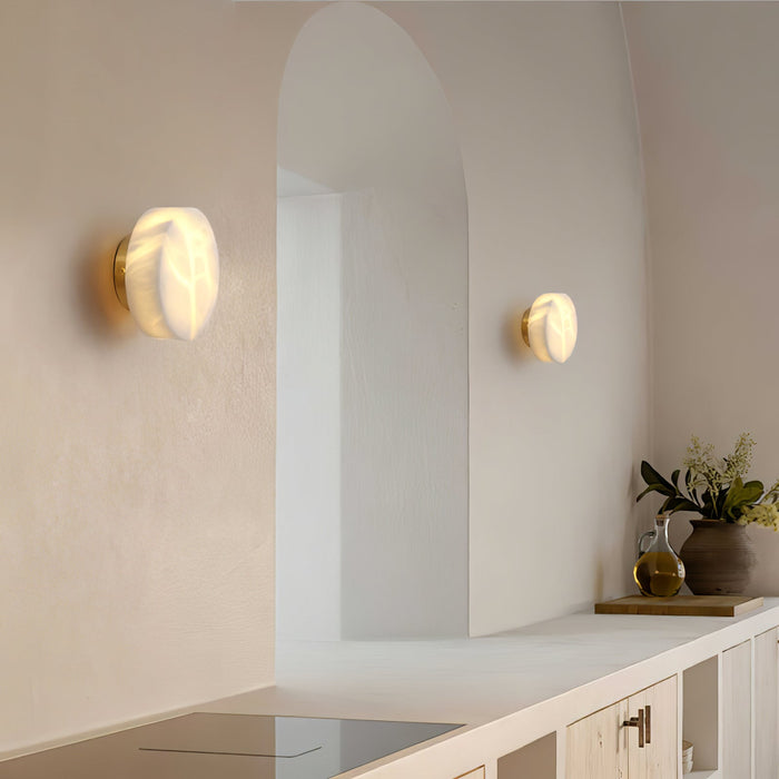 Cylindrical Alabaster Wall Light - Simprolos