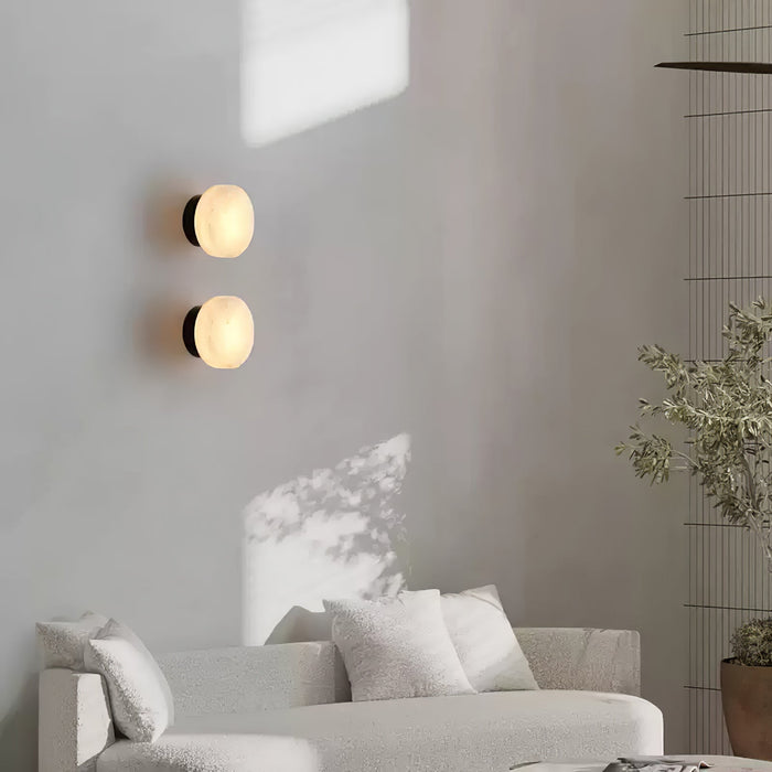 Cylindrical Alabaster Wall Light - Simprolos
