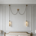 Cylindrical Cluster Alabaster Chandelier - Simprolos