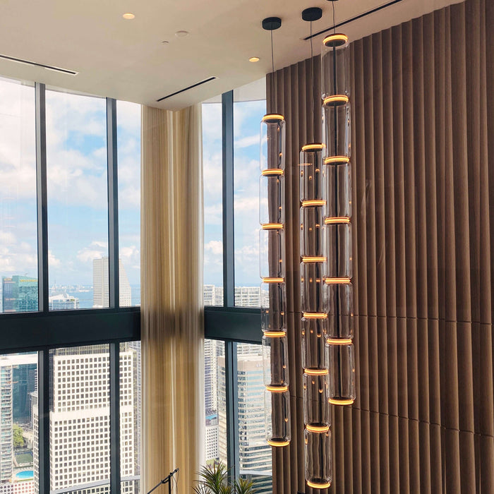Cylindrical LED Pendant Light Simprolos
