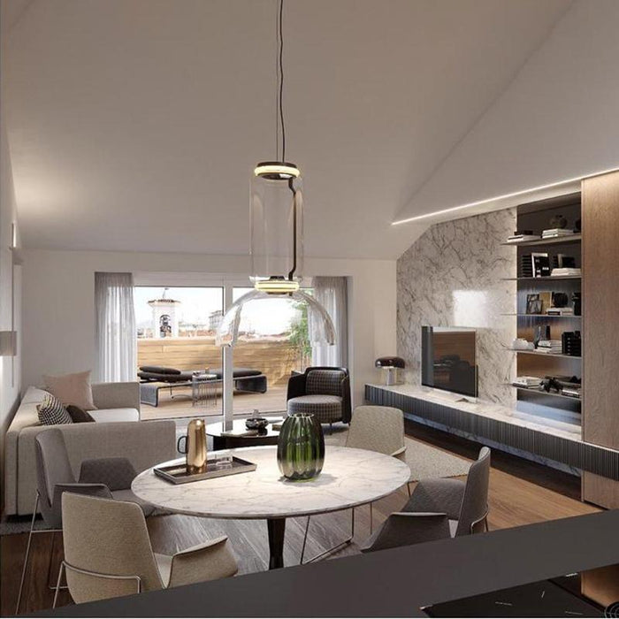 Cylindrical LED Pendant Light Simprolos