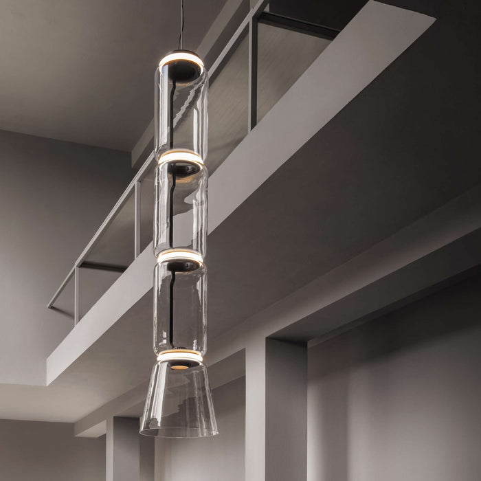 Cylindrical LED Pendant Light Simprolos