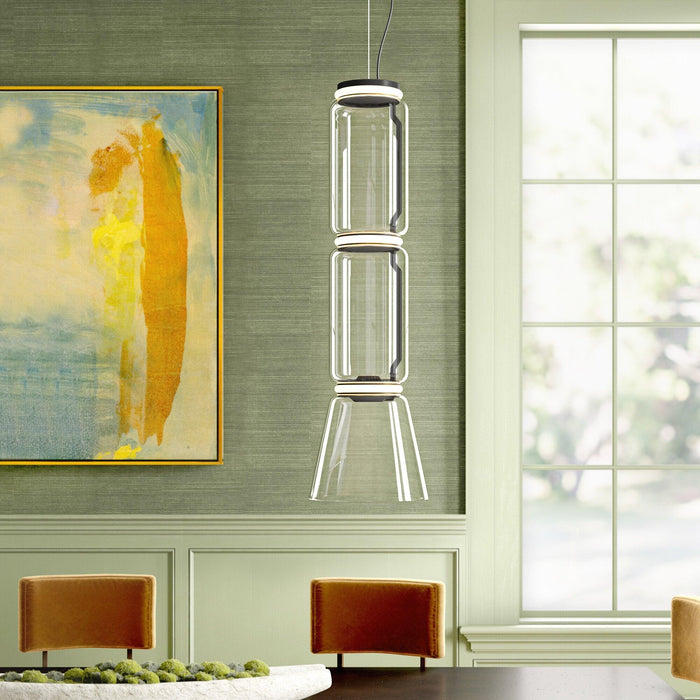 Cylindrical LED Pendant Light Simprolos