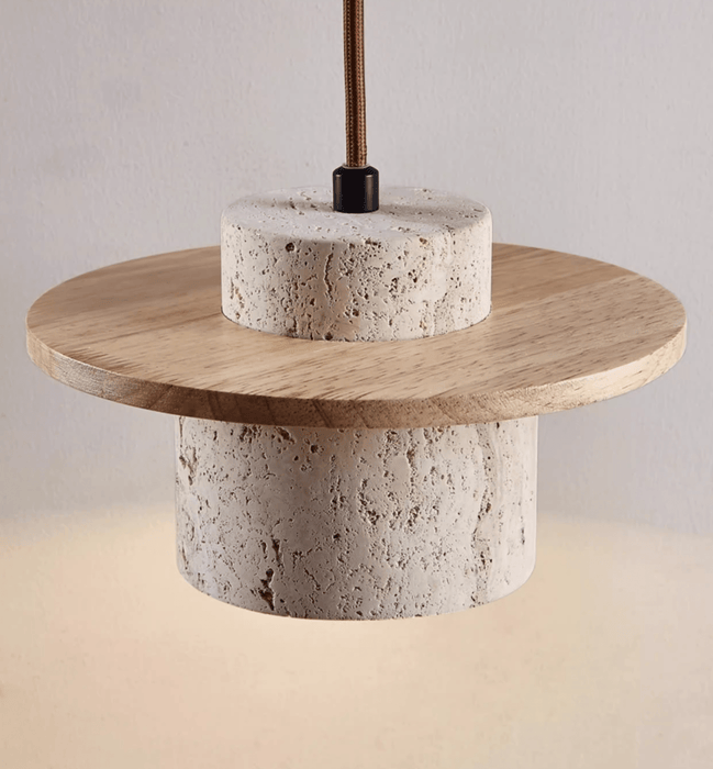 Cylindrical Stone Sconce - Simprolos