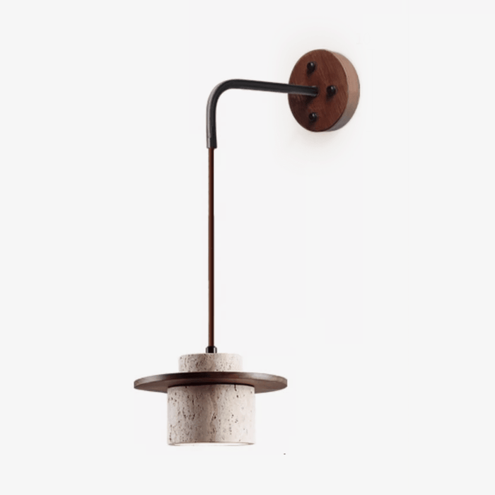 Cylindrical Stone Sconce - Simprolos