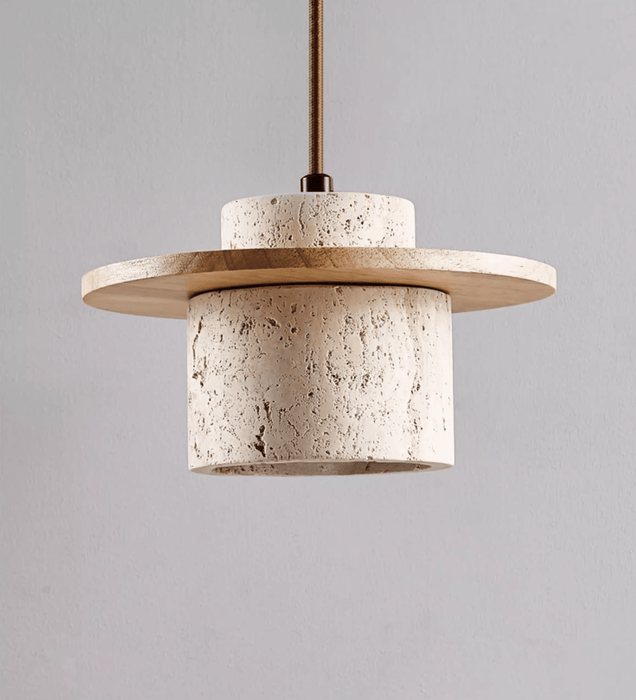 Cylindrical Stone Sconce - Simprolos