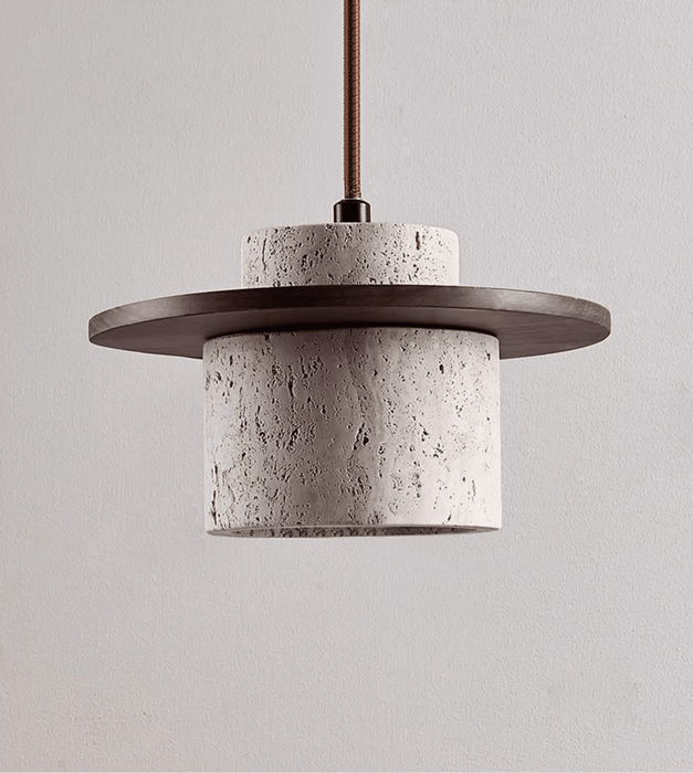 Cylindrical Stone Sconce - Simprolos