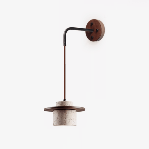 Cylindrical Stone Sconce - Simprolos