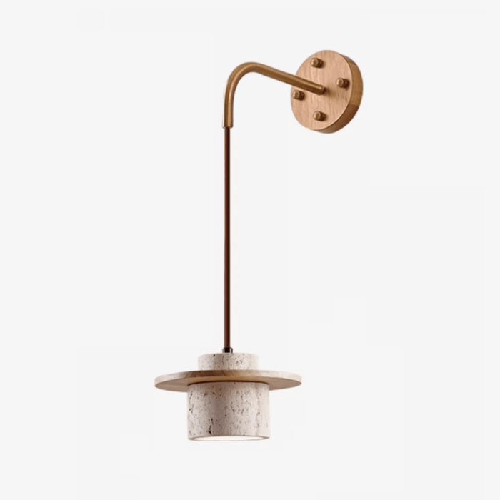 Cylindrical Stone Sconce - Simprolos