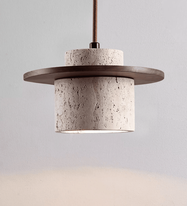 Cylindrical Stone Sconce - Simprolos