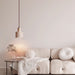 Cylindrical Travertine Pendant Lamp - Simprolos