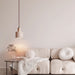 Cylindrical Travertine Pendant Lamp - Simprolos