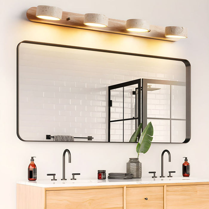 Travertine Duo Rechargeable Wall Light Simprolos