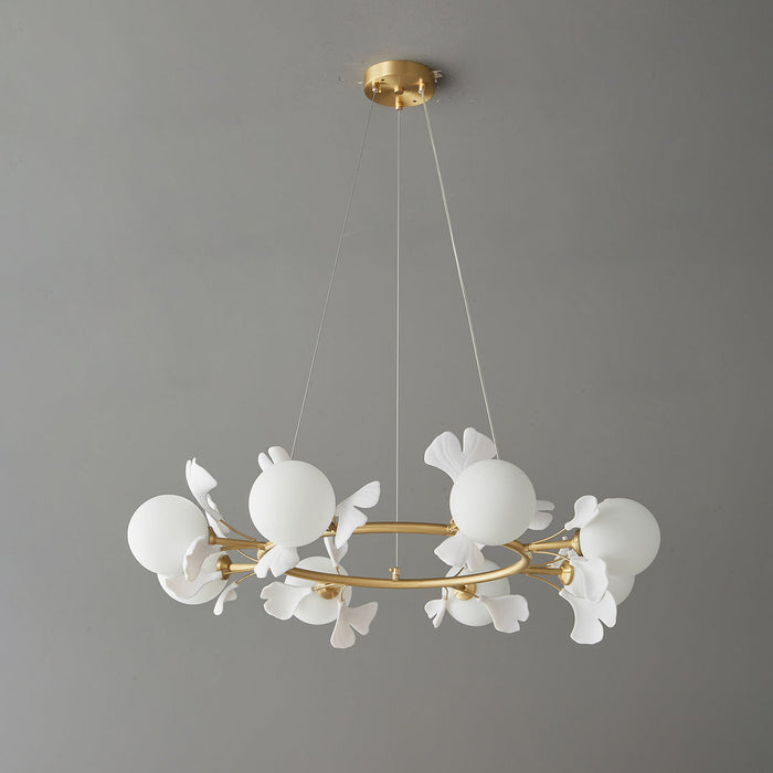 Gingko Orb Chandelier Simprolos