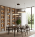 Celestial Orbit Travertine Chandelier Simprolos