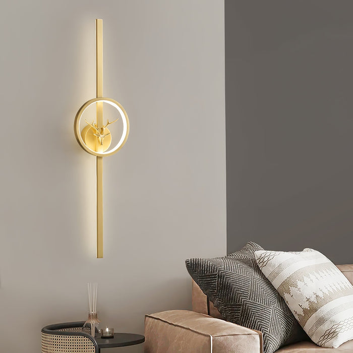 Deer Brass Wall Lamp - Simprolos