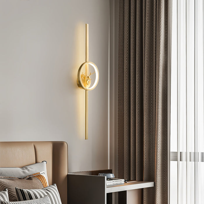 Deer Brass Wall Lamp - Simprolos
