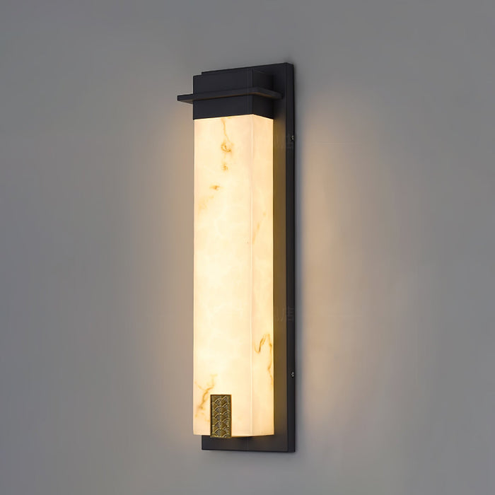 Delaney Alabaster Outdoor Wall Light - Simprolos