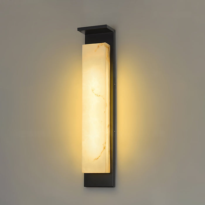 Delaney Alabaster Outdoor Wall Light - Simprolos