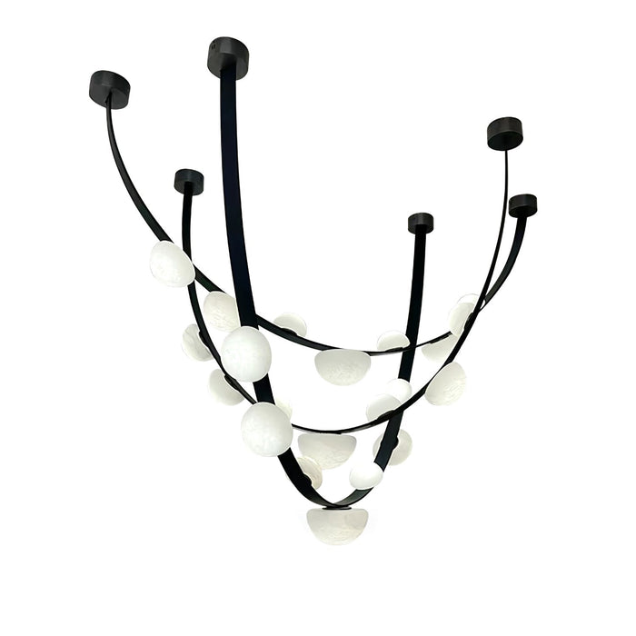 Dew Drops Alabaster Chandelier - Simprolos