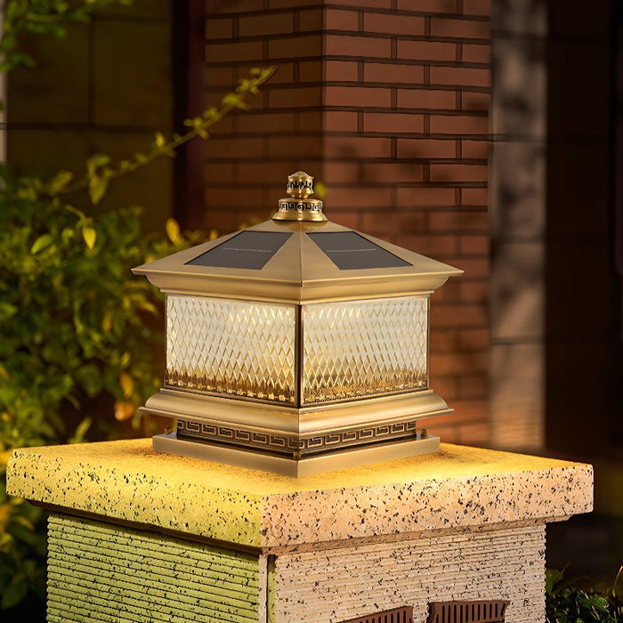 Diamond Solar Post Outdoor Light - Simprolos
