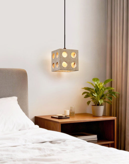 Dice Travertine Pendant Light - Simprolos