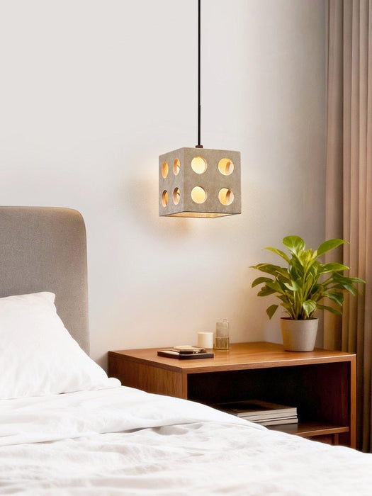 Dice Travertine Pendant Light - Simprolos