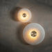 Disc Shaped Alabaster Wall Light - Simprolos