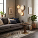 Disc Shaped Alabaster Wall Light - Simprolos