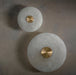 Disc Shaped Alabaster Wall Light - Simprolos