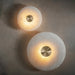 Disc Shaped Alabaster Wall Light - Simprolos