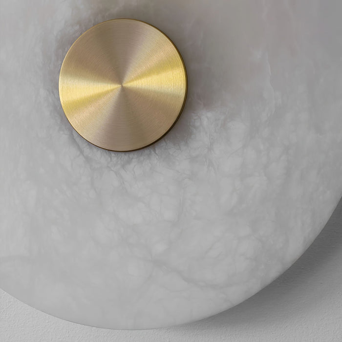 Disc Shaped Alabaster Wall Light - Simprolos