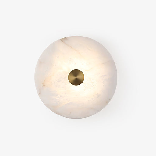 Disc Shaped Alabaster Wall Light - Simprolos