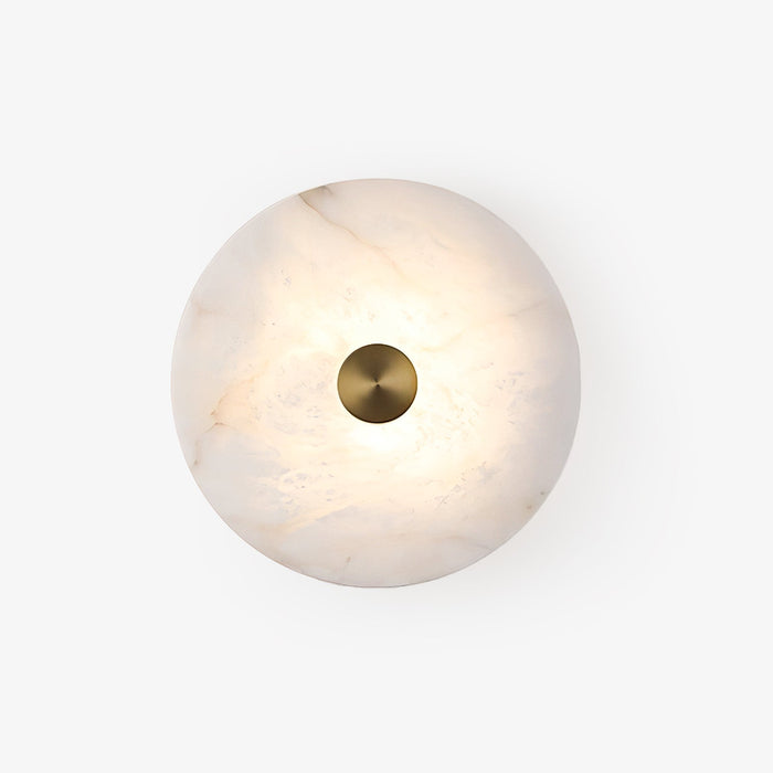 Disc Shaped Alabaster Wall Light - Simprolos