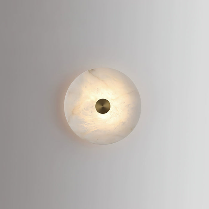 Disc Shaped Alabaster Wall Light - Simprolos