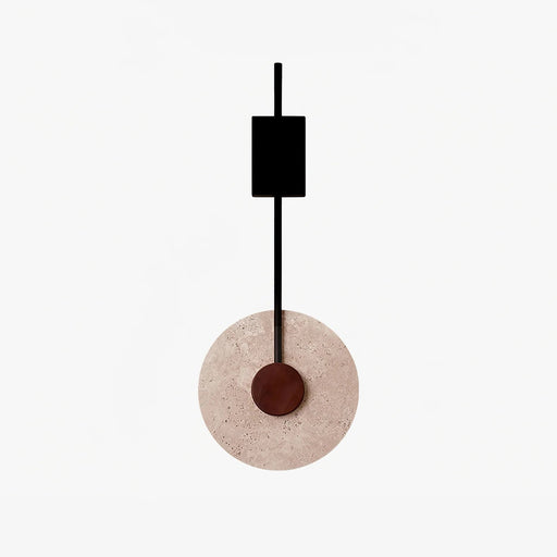 Disc Travertine Wall Lamp - Simprolos