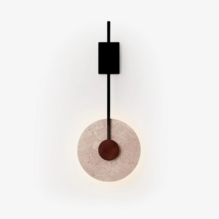 Disc Travertine Wall Lamp - Simprolos