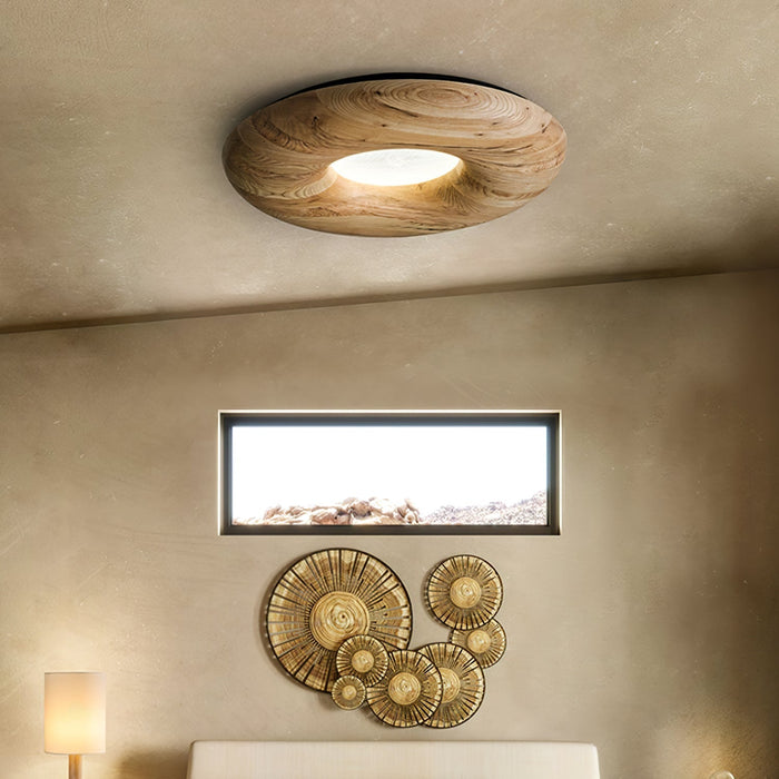 Donut Wood Ceiling Light - Simprolos