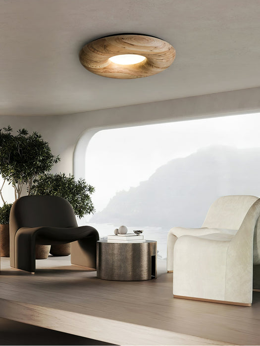 Donut Wood Ceiling Light - Simprolos