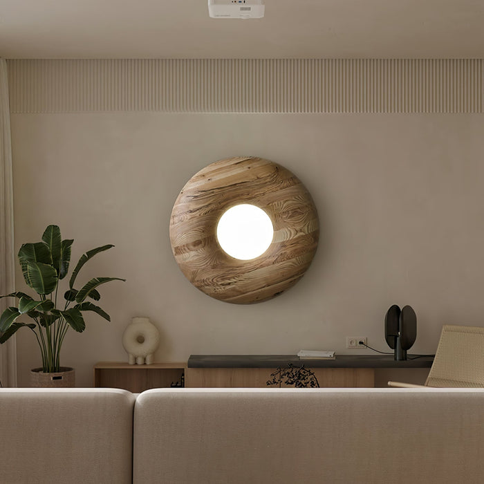 Donut Wood Ceiling Light - Simprolos