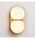 Double Globe Travertine Wall Sconce - Simprolos