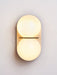 Double Globe Travertine Wall Sconce - Simprolos
