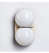 Double Globe Travertine Wall Sconce - Simprolos