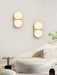 Double Globe Travertine Wall Sconce - Simprolos