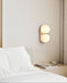 Double Globe Travertine Wall Sconce - Simprolos